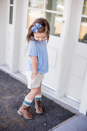 Eclipse Kids Bamboo Tee - Chambray Blue