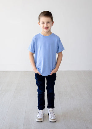 Eclipse Kids Bamboo Tee - Chambray Blue