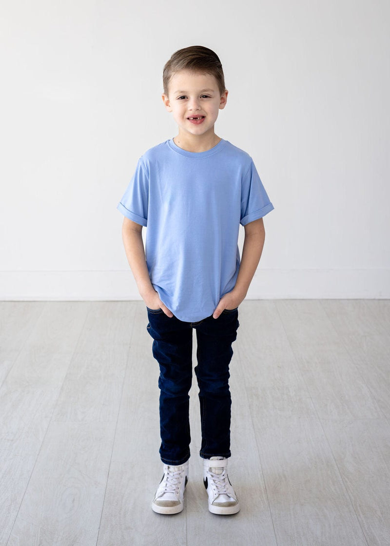 Eclipse Kids Bamboo Tee - Chambray Blue