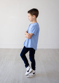 Eclipse Kids Bamboo Tee - Chambray Blue