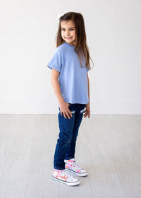 Eclipse Kids Bamboo Tee - Chambray Blue