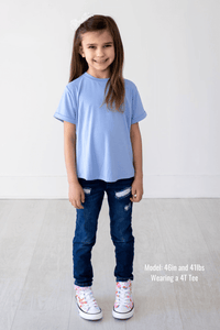 Eclipse Kids Bamboo Tee - Chambray Blue