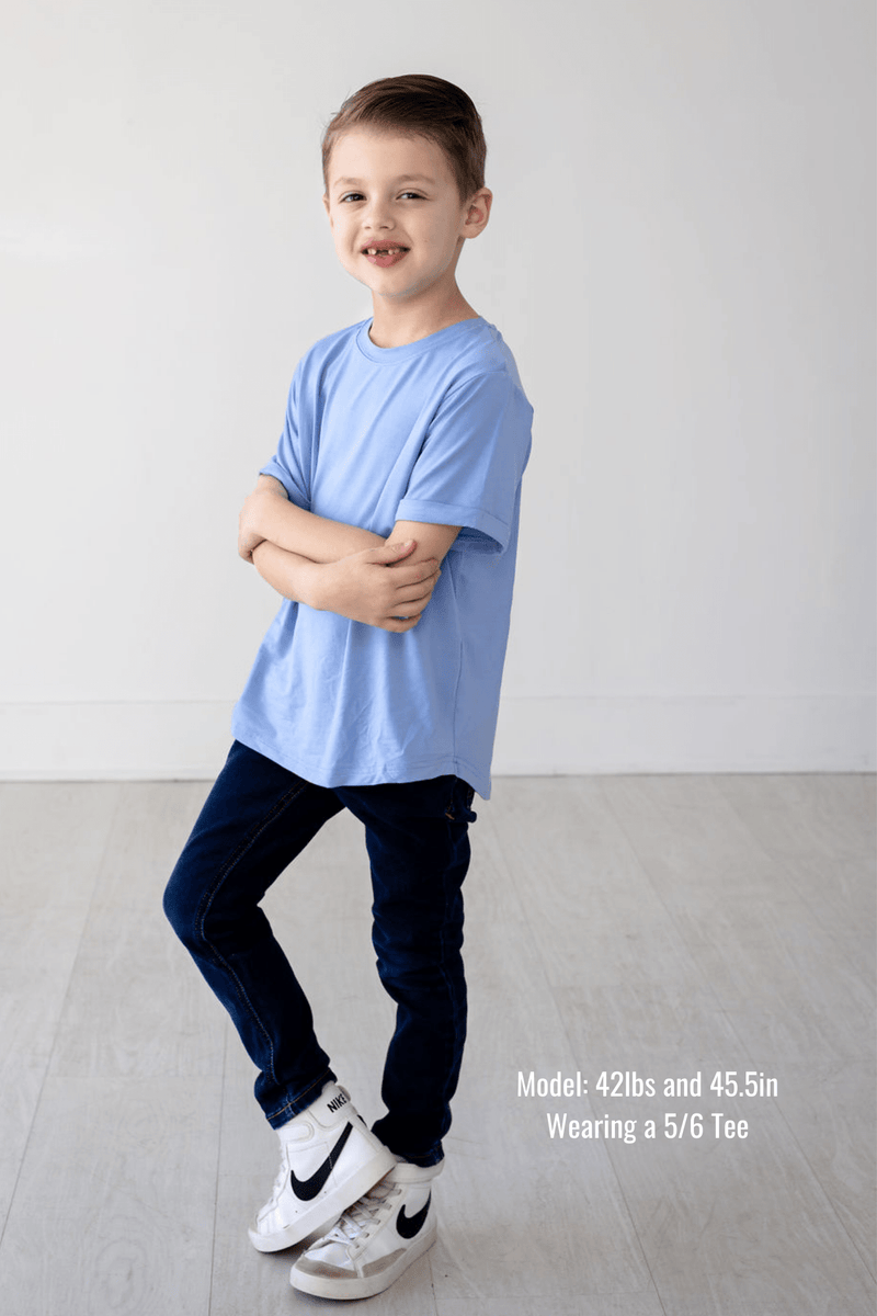 Eclipse Kids Bamboo Tee - Chambray Blue