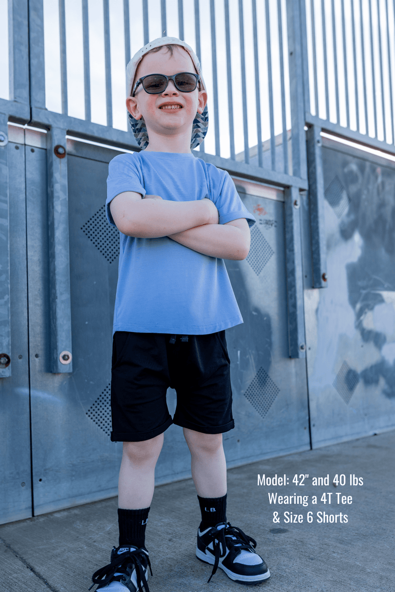 Eclipse Kids Bamboo Tee - Chambray Blue