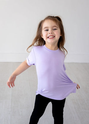 Eclipse Kids Bamboo Tee - Pastel Lilac