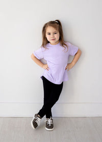 Eclipse Kids Bamboo Tee - Pastel Lilac