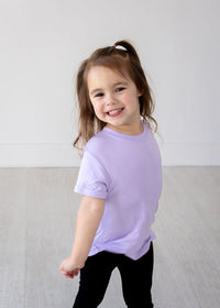 Eclipse Kids Bamboo Tee - Pastel Lilac