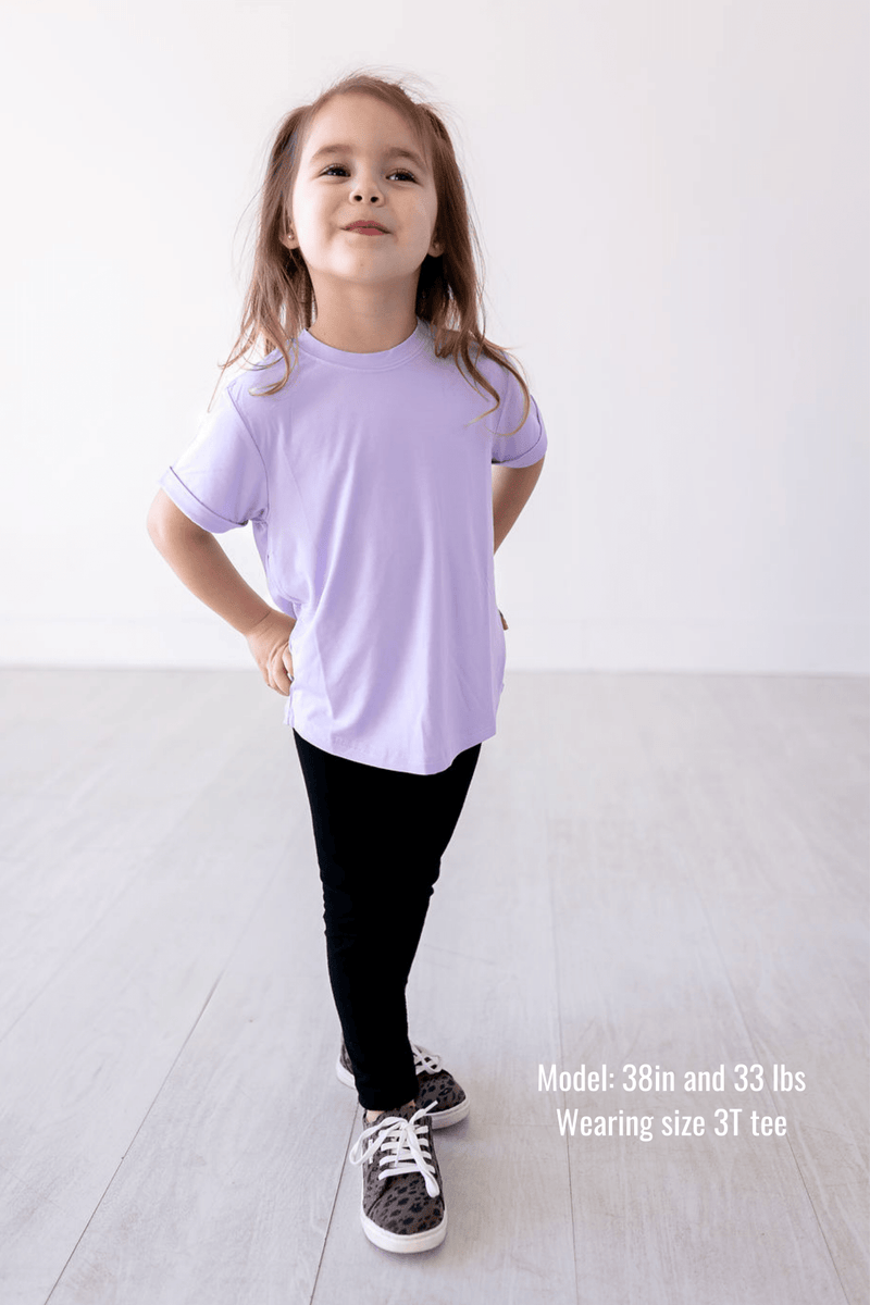 Eclipse Kids Bamboo Tee - Pastel Lilac