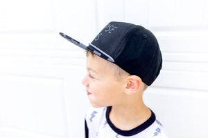 Eclipse Kids Black Checkered Snapback - Child