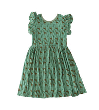 Eclipse Kids Dress Flutter Sleeve Twirl Dress - Giraffes