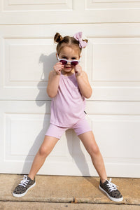 Eclipse Kids Ribbed Bamboo Tank Set - Light Mauve