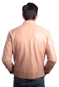 FAD-Forever Altered Destiny Men's Outerwear Fadcloset Men's Charles Beige Premium Leather Jacket