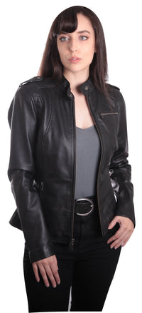 FAD-Forever Altered Destiny Women's Outerwear Fadcloset Allie Womens Black Leather Jacket