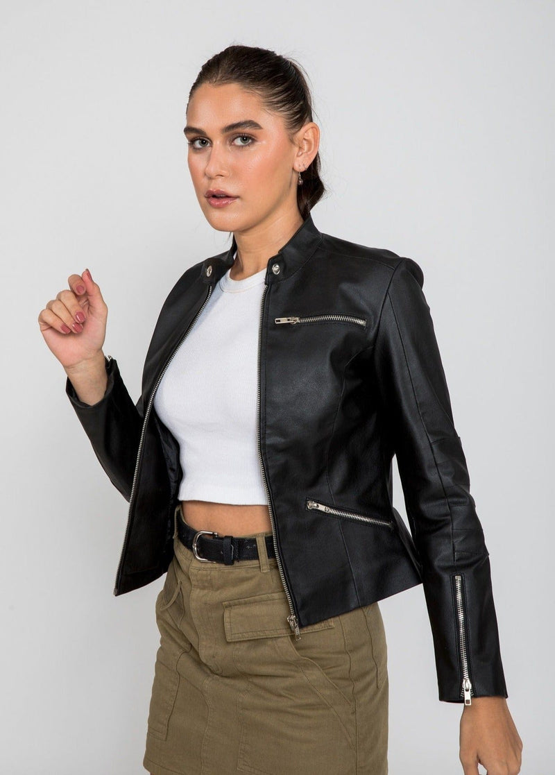 FAD-Forever Altered Destiny Women's Outerwear Fadcloset Women's Genesis PU Faux Leather Jacket