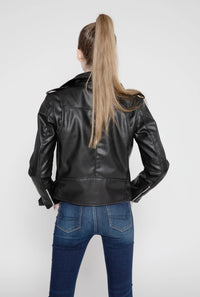 FAD-Forever Altered Destiny Women's Outerwear Fadcloset Women's Vegan Moto Style Faux Leather Jacket