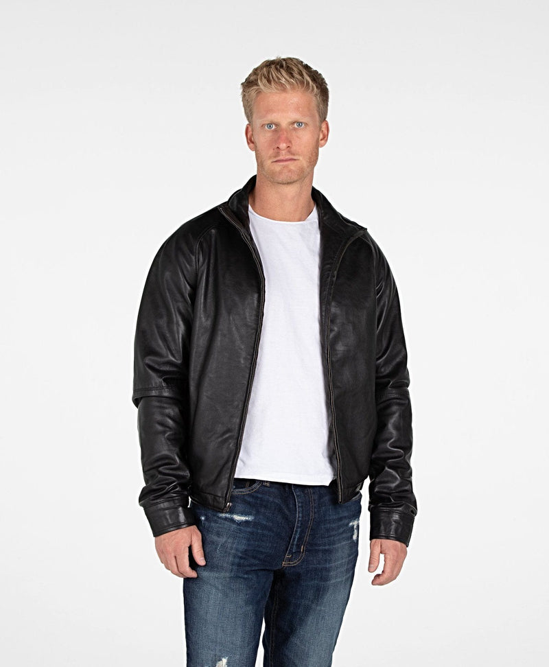 Fadcloset Men's Outerwear 2XL / Black Fadcloset B&A Classic Men's Lambskin Leather Jacket