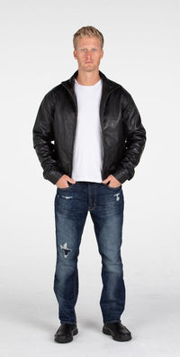 Fadcloset Men's Outerwear Fadcloset B&A Classic Men's Lambskin Leather Jacket