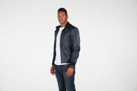 Fadcloset Men's Outerwear Fadcloset Mens Calypso Bomber Leather Jacket