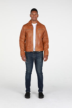 Fadcloset Men's Outerwear Fadcloset Mens Cameron Leather Jacket