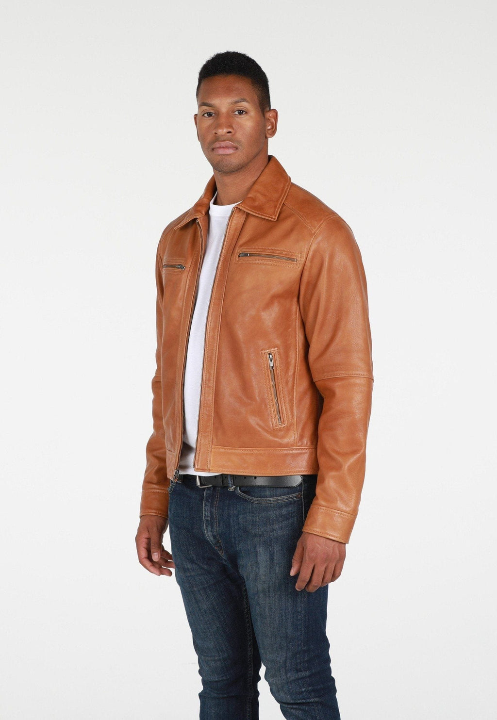 Fadcloset Men's Outerwear Fadcloset Mens Cameron Leather Jacket