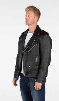 Fadcloset Men's Outerwear Fadcloset MotoArt Men's Classic Cruiser V1 Biker Genuine Leather Jacket