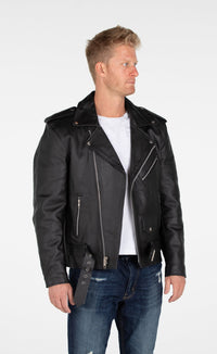 Fadcloset Men's Outerwear Fadcloset MotoArt Men's Classic Cruiser V1 Biker Genuine Leather Jacket