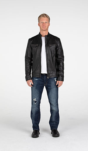 Fadcloset Men's Outerwear Fadcloset Wilson Mens Leather Jacket