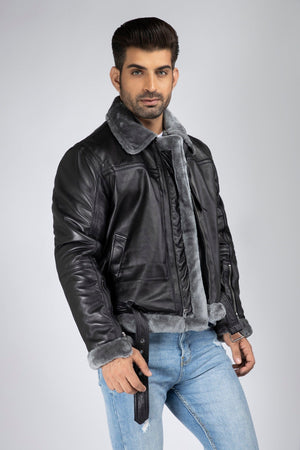 Fadcloset Men's Outerwear Men's RAF B3 Aviator Real Leather Lambskin Jacket | Fadcloset