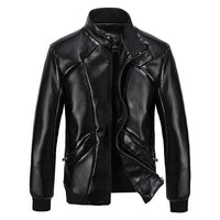 Fadcloset Men's Outerwear XS / Black Fadcloset Mens Calypso Bomber Leather Jacket