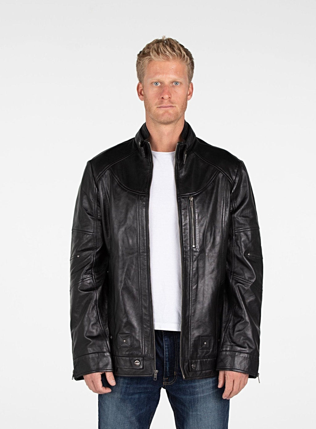 Fadcloset Men's Outerwear XS / Black Fadcloset Swift Mens Leather Jacket