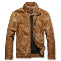 Fadcloset Men's Outerwear XS / Tan Fadcloset Swift Mens Leather Jacket