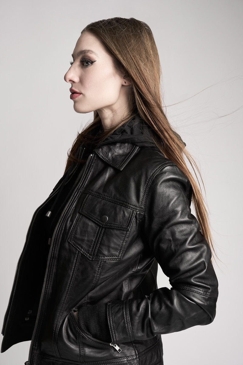 Fadcloset Women's Outerwear Anna Womens Leather Jacket | Fadcloset