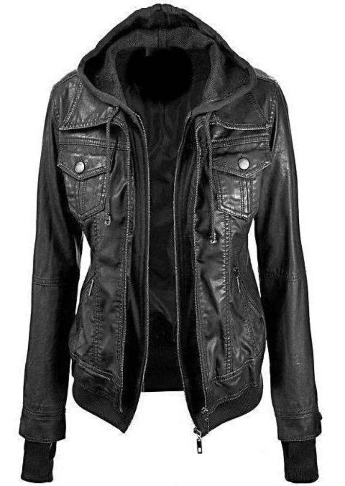 Fadcloset Women's Outerwear Fadcloset Annalise Womens Leather Jacket