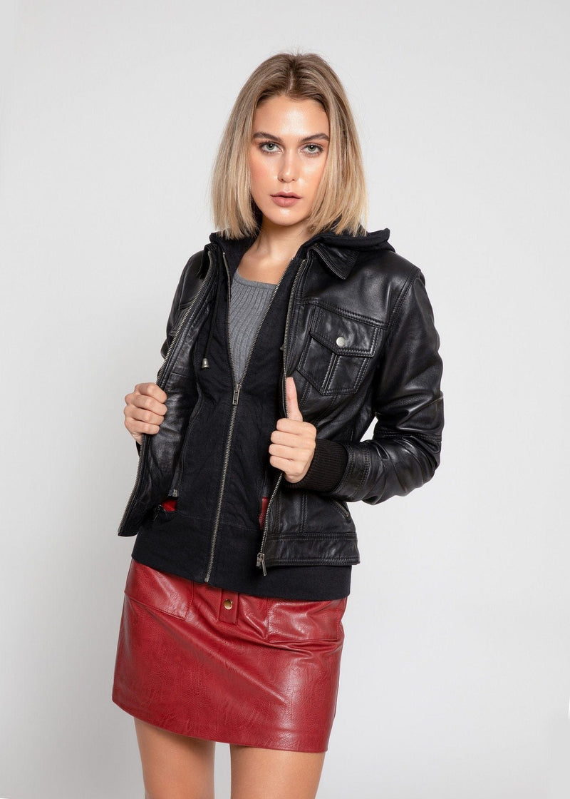 Fadcloset Women's Outerwear Fadcloset Annalise Womens Leather Jacket