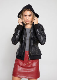 Fadcloset Women's Outerwear Fadcloset Annalise Womens Leather Jacket