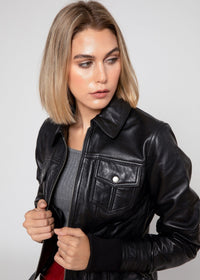 Fadcloset Women's Outerwear Fadcloset Annalise Womens Leather Jacket