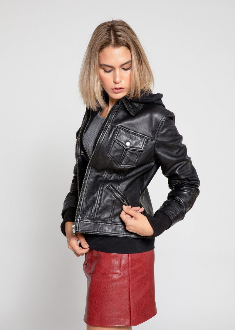 Fadcloset Women's Outerwear Fadcloset Annalise Womens Leather Jacket