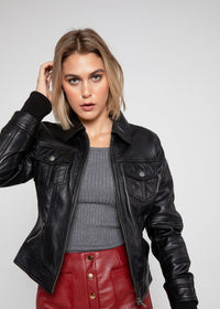 Fadcloset Women's Outerwear Fadcloset Annalise Womens Leather Jacket