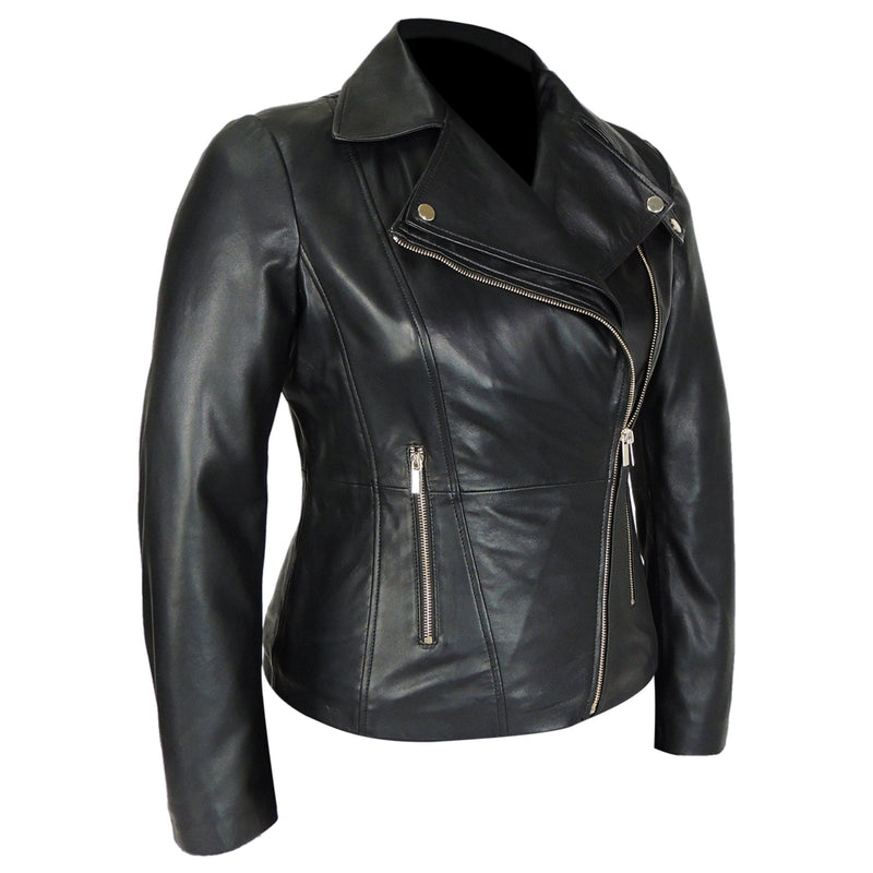 Fadcloset Women's Outerwear Fadcloset Charlotte Womens Leather Jacket