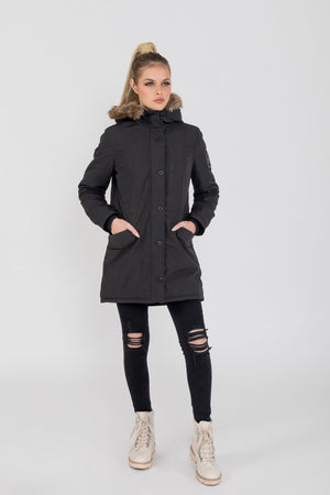 Fadcloset Women's Outerwear Women's Louise Ultra Lite Hooded Winter Parka Coat  | Fadcloset