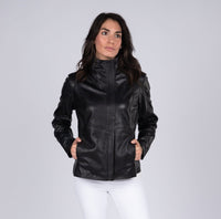 Fadcloset Women's Outerwear 3XL / Black Fadcloset Arra Womens Leather Jacket