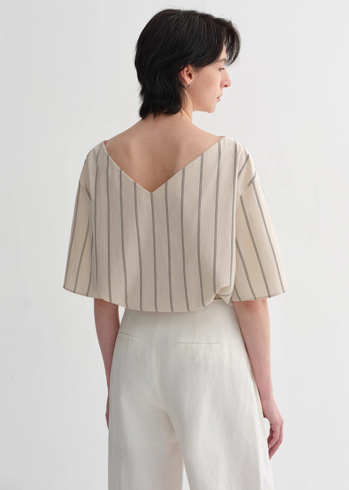 Fireladyfur Clothing Women's Fashion - Women's Clothing - Blouses & Shirts High-Intelligence, Relaxed, Simple, High-Quality, Long-Staple Cotton, Short-Sleeved Shirt for Women
