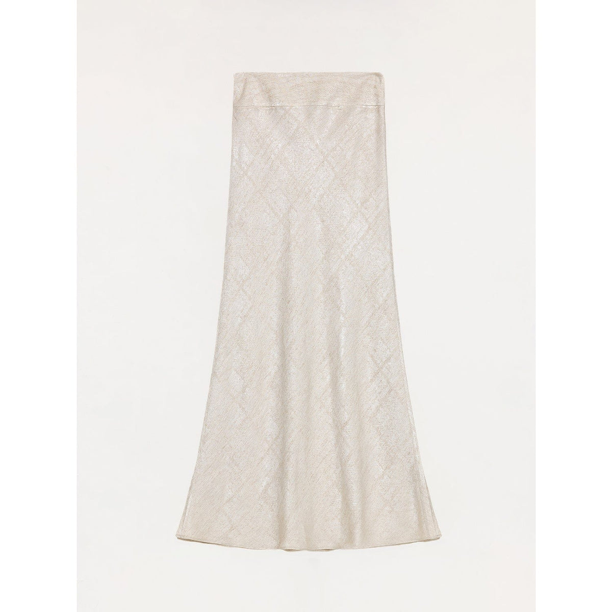 Fireladyfur Clothing Women's Fashion - Women's Clothing - Blouses & Shirts "Light and Breezy" Retro Bias-Cut Linen Blended Straight Fishtail Maxi Skirt