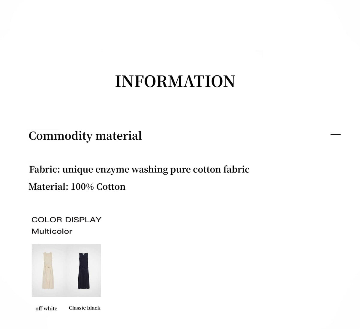 Fireladyfur Clothing Women's Fashion - Women's Clothing - Dress - Sleeveless Dress "Casual Commuting" Light Luxury Mercerized Cotton Special-Shaped Collar Waist Irregular Lazy Long Dress