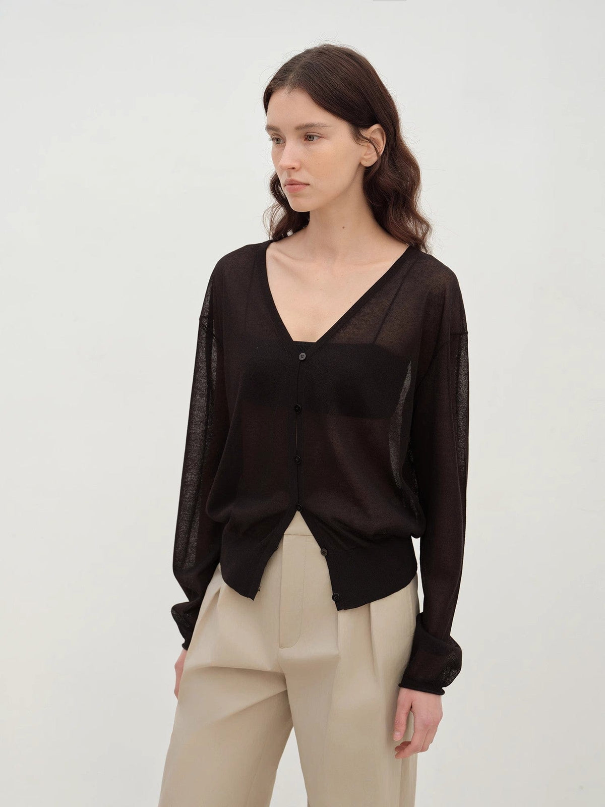 Fireladyfur Clothing Women's Fashion - Women's Clothing - Jackets & Coats - Jackets "Daylight" Sunscreen V-Neck New Spring Knitted Cardigan Jacket