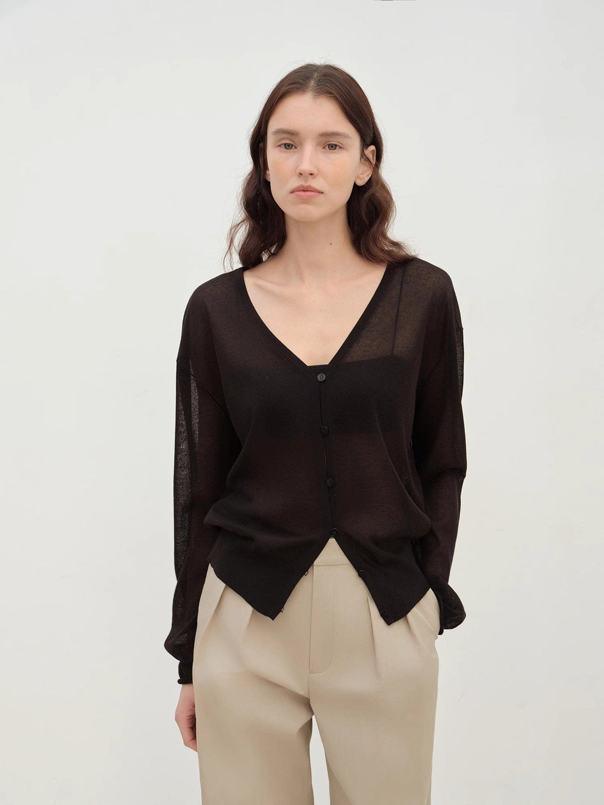 Fireladyfur Clothing Women's Fashion - Women's Clothing - Jackets & Coats - Jackets "Daylight" Sunscreen V-Neck New Spring Knitted Cardigan Jacket