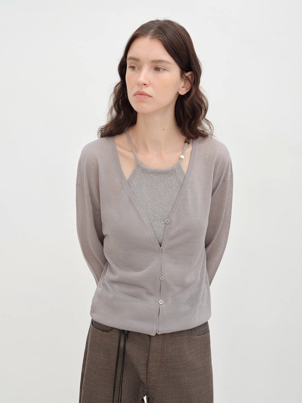 Fireladyfur Clothing Women's Fashion - Women's Clothing - Jackets & Coats - Jackets "Daylight" Sunscreen V-Neck New Spring Knitted Cardigan Jacket