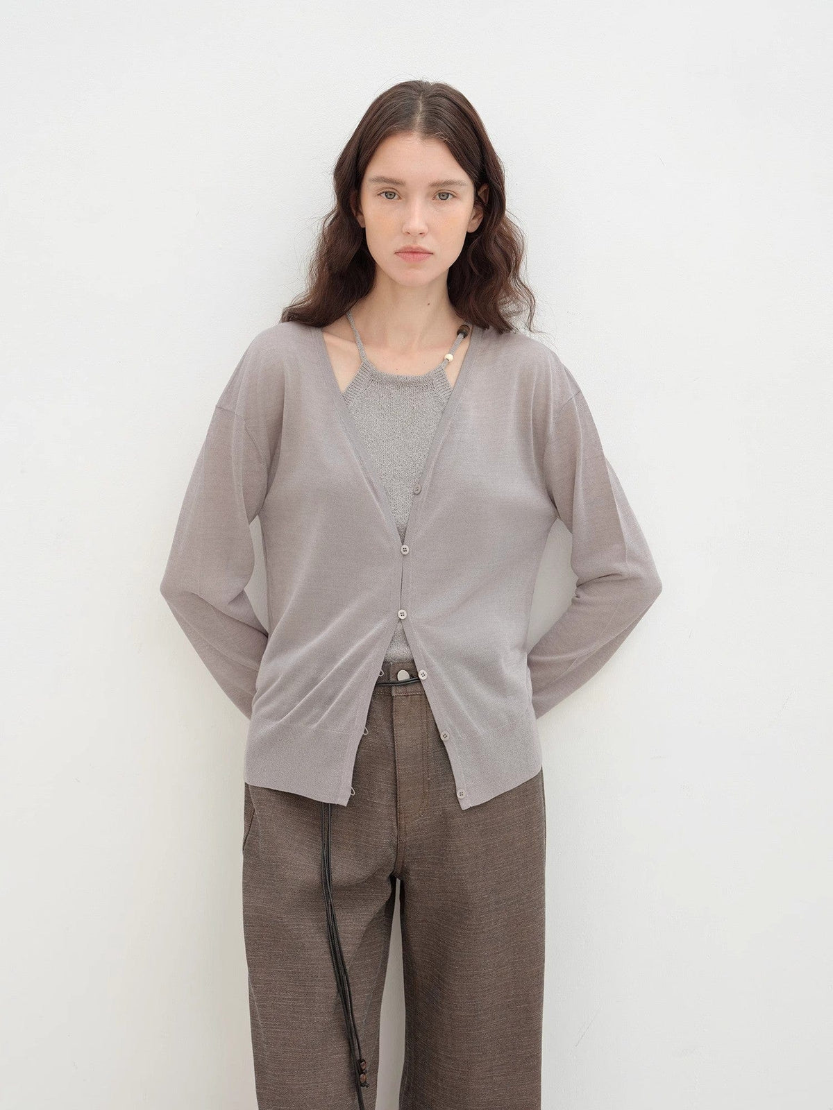 Fireladyfur Clothing Women's Fashion - Women's Clothing - Jackets & Coats - Jackets "Daylight" Sunscreen V-Neck New Spring Knitted Cardigan Jacket