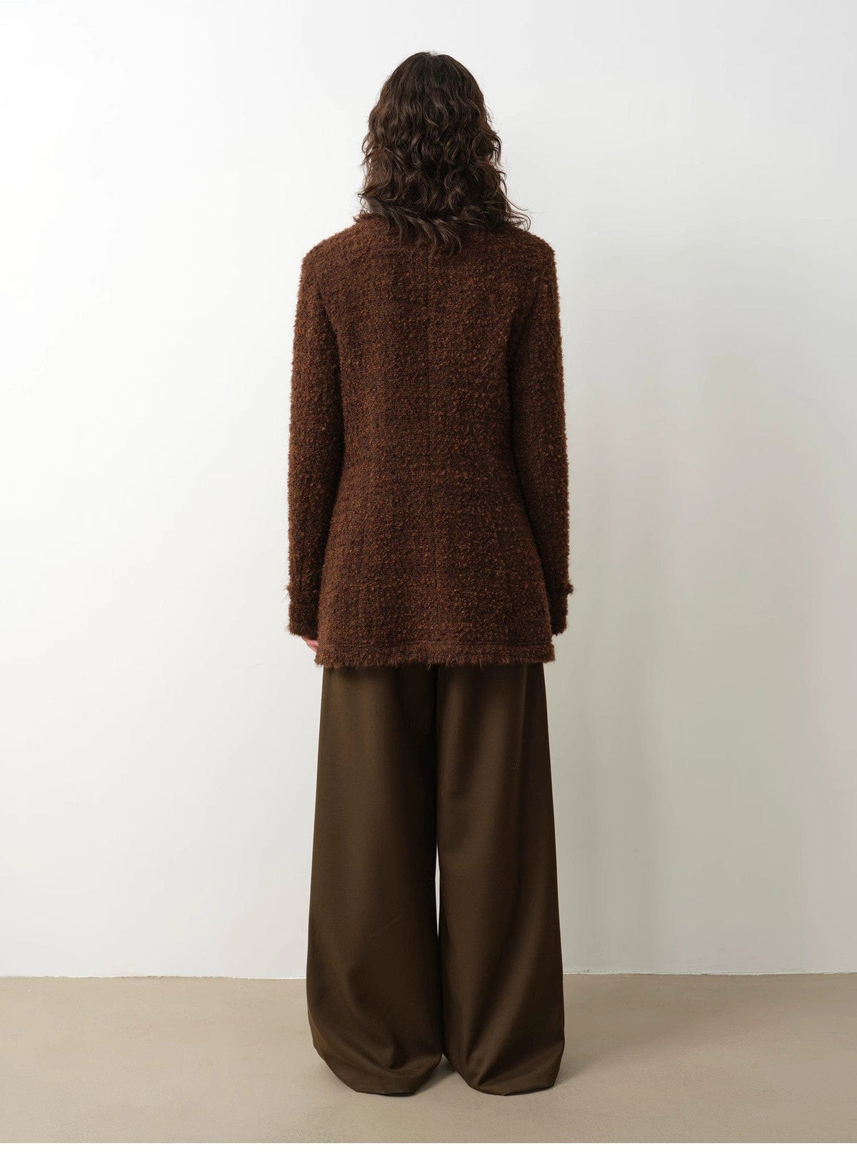 Fireladyfur Clothing Women's Fashion - Women's Clothing - Jackets & Coats - Jackets "Sophisticated Lady" Italian Imported Haute Couture Tailored Tweed Jacket With Gold Buttons for Women