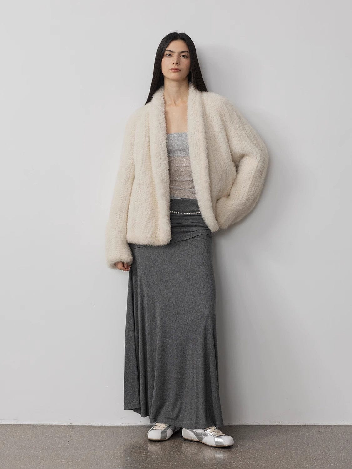Fireladyfur Clothing Women's Fashion - Women's Clothing - Jackets & Coats - Real Fur Dream Traveler Mink Vintage Light Luxury Texture Three-Dimensional Silhouette Knitted Mink Coat